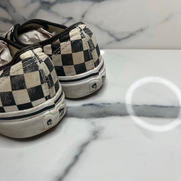 Vans Old Skool | Black White Checkerboard Skateboard Shoes M Sz 6 W Sz 7.5 - Picture 4 of 8